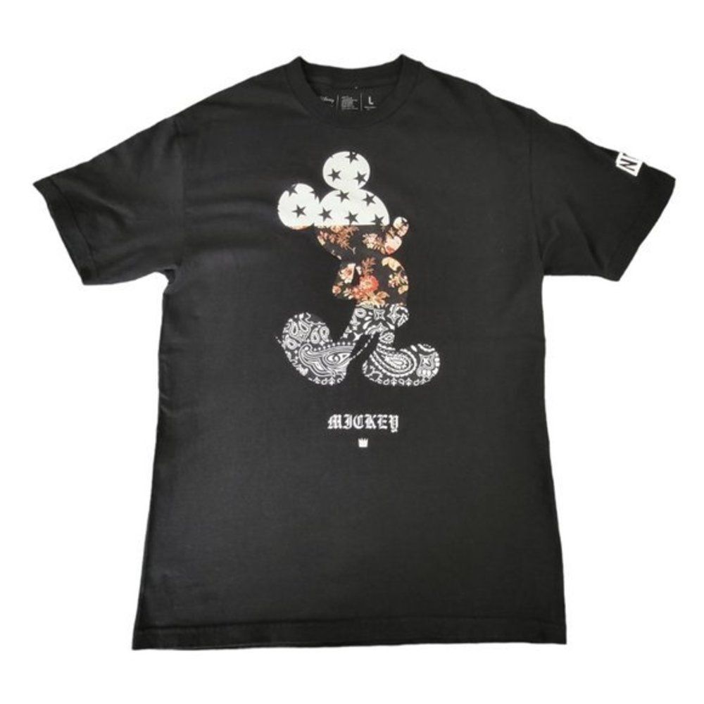 Men's Disney Collection by Neff Mickey Mouse Graphic Short Sleeves Tshirt Sz LG